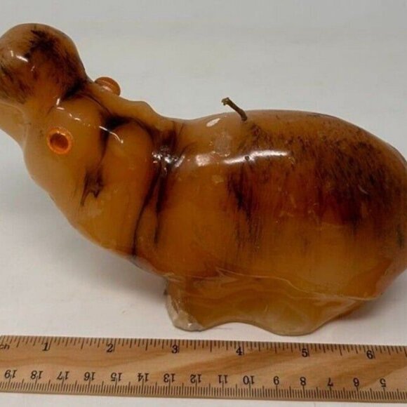 Hippo Candle 7" Unscented Unlit - Picture 4 of 10